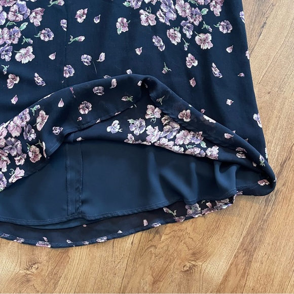 Vintage Laura Ashley Floral Midi A-line Skirt - Picture 5 of 5